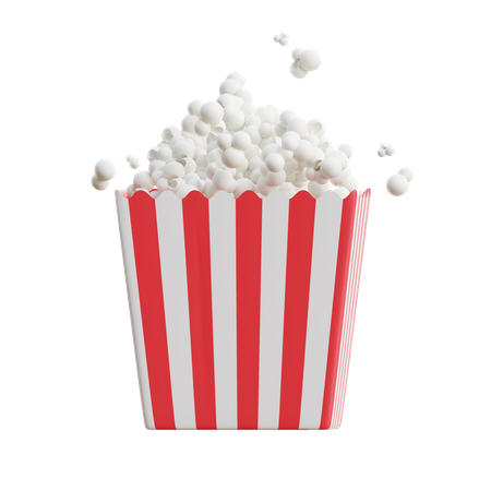 Popcorn  3D Icon