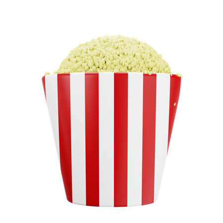 Popcorn  3D Icon