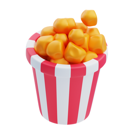Popcorn  3D Icon