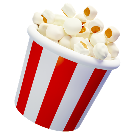 Popcorn  3D Icon