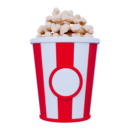 Popcorn  3D Icon