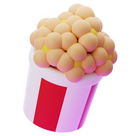 POPCORN  3D Icon