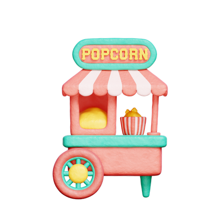 Popcorn  3D Icon