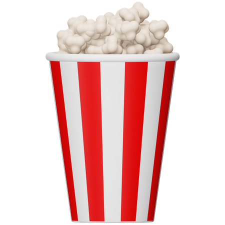 Popcorn  3D Icon