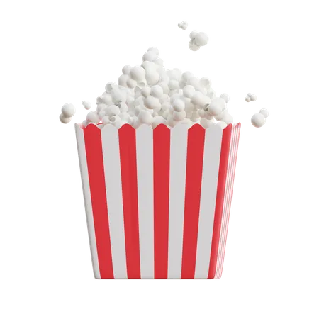 Popcorn 3 D Symbol 3D Icon