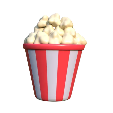 Popcorn 3 D Icon Illustration Perfect For Cinema Theme UI Design 3D Icon