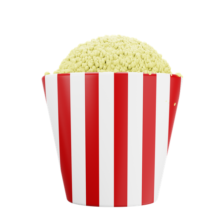 Popcorn 3D Icon