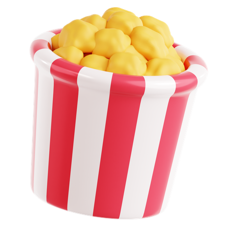 ポップコーンボックス  3D Icon