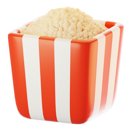 Popcorn Bucket  3D Icon