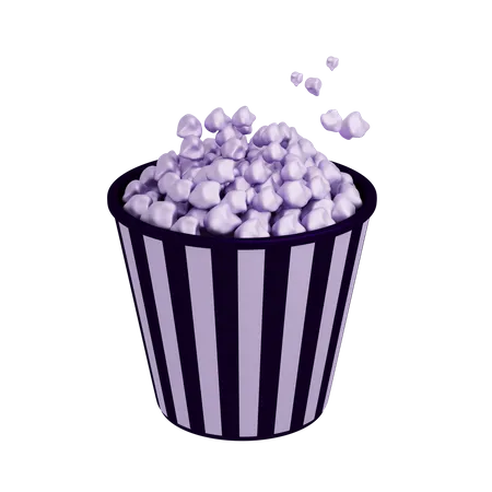 Popcorn Bucket  3D Icon