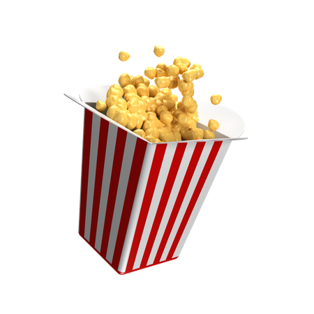 Popcorn Bucket  3D Icon