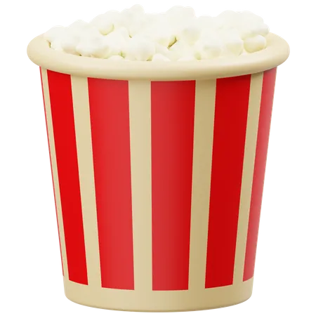 Popcorn Bucket  3D Icon