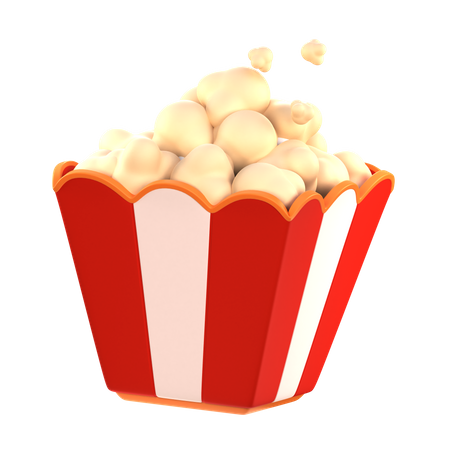 Popcorn Bucket  3D Icon