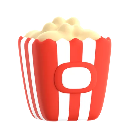 Popcorn Bucket  3D Icon