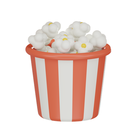 Popcorn Bucket  3D Icon