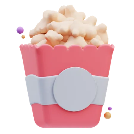 Popcorn Bucket  3D Icon