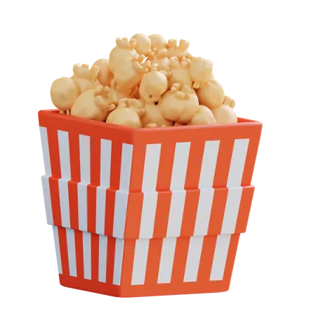 Popcorn Bucket  3D Icon