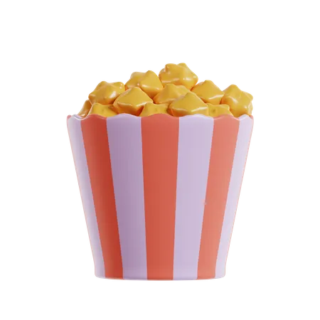 Popcorn Bucket  3D Icon