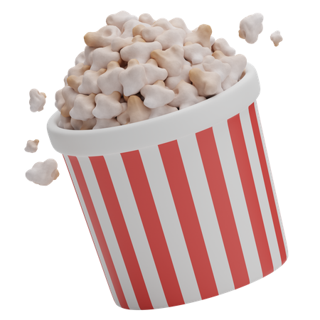 Popcorn Bucket  3D Icon