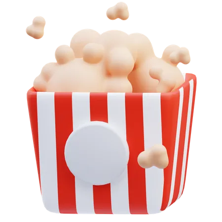 Popcorn Bucket  3D Icon