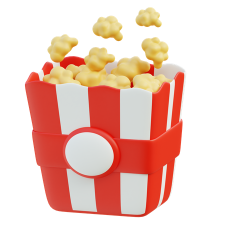 Popcorn Bucket  3D Icon