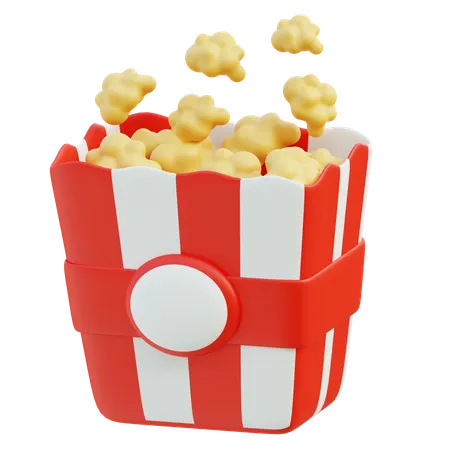 Popcorn Bucket  3D Icon