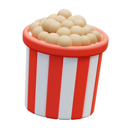 Popcorn Bucket  3D Icon