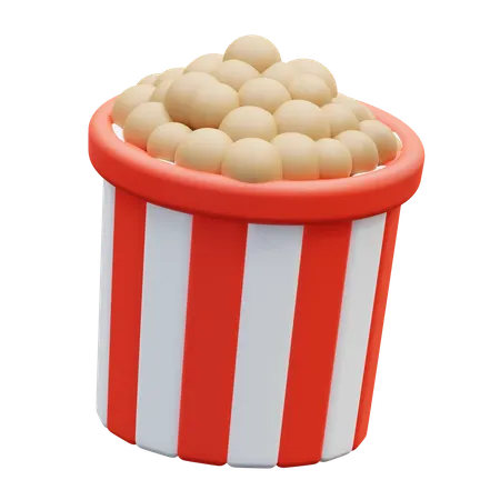 Popcorn Bucket  3D Icon