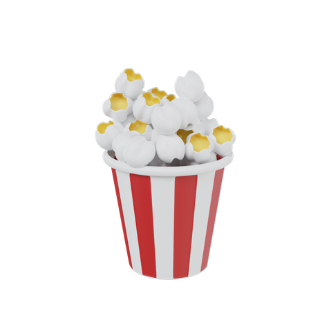 Popcorn Bucket  3D Icon