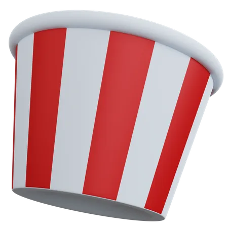 Popcorn Bucket  3D Icon