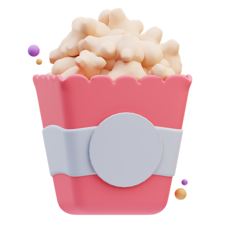 Popcorn Bucket  3D Icon