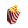 3d popcorn bucket logo