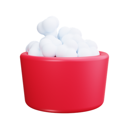 Popcorn-Eimer  3D Icon