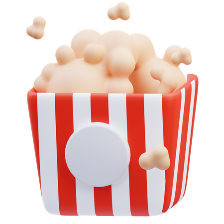 Popcorn-Eimer  3D Icon