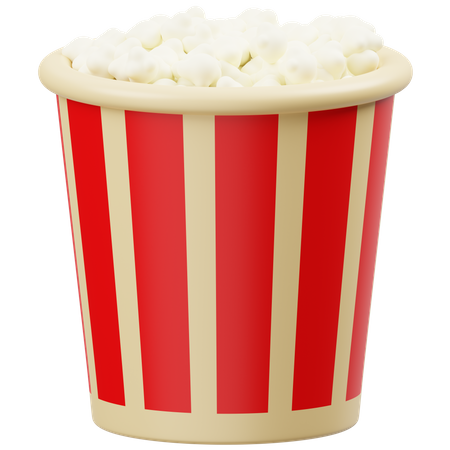 Popcorn-Eimer  3D Icon