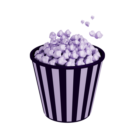 Popcorn-Eimer  3D Icon