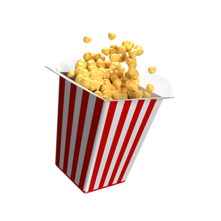 Popcorn-Eimer  3D Icon