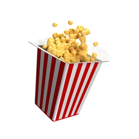 Popcorn-Eimer  3D Icon