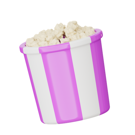 Popcorn-Eimer  3D Icon