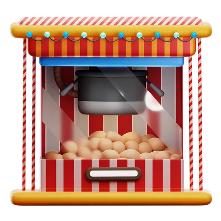 Popcorn Machine  3D Icon