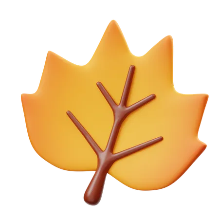 Poplar Leaf  3D Icon