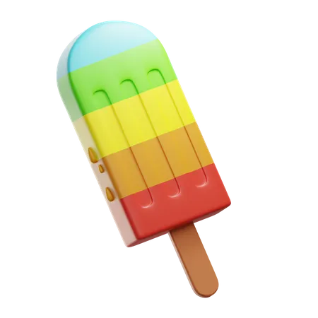 Popsicle  3D Illustration