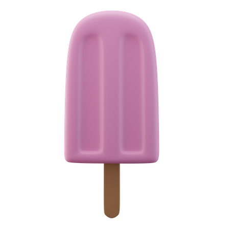 Popsicle Pink 3D Icon