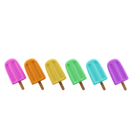Popsicle Rainbow 3D Icon
