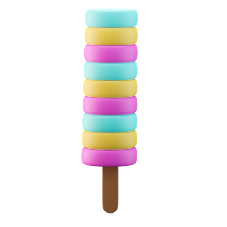 Popsicle Twister 3D Icon