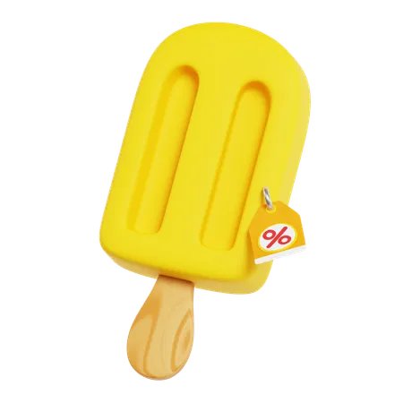 Popsicle Discount  3D Icon