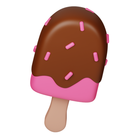 Popsicle Ice Cream  3D Icon