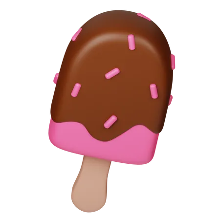 Popsicle Ice Cream  3D Icon