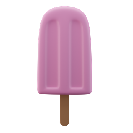 Popsicle Pink  3D Icon