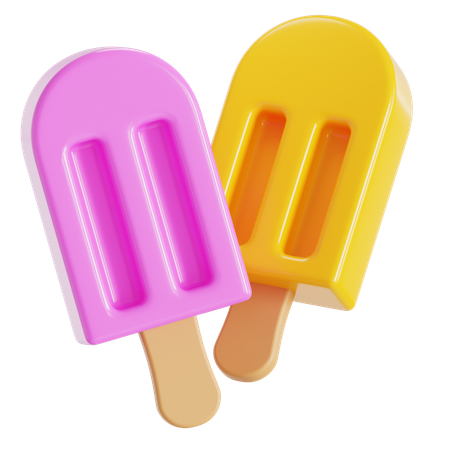 Popsicles  3D Icon